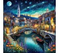 Pittura di diamanti Notte veneziana 30x40 cm