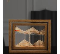 Pittura Di Sabbia Che Scorre,Immagine Di Arte Della Sabbia In Movimento Vetro,Quadro Sabbia Movimento Sabbia Dinamica,Immagine Di Sabbia Dinamica, Rilassante Desktop Home Office Work Deco ( Color : Or
