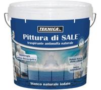 Pittura di sale bianca traspirante antimuffa naturale 2,5 L