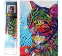 Pittura diamantata sguardo intenso 30x40cm