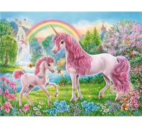 Mosaico di diamanti - Unicorni nel giardino