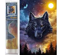 Pittura Diamante Lupo Scuro 30x40cm