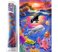 Pittura Diamante Mondo Sottomarino 80x40 cm