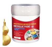 Pittura dorata - Rivestimento artistico artigianale, finitura metallizzata a base d'acqua, vernice artistica metallizzata liquida, pittura artistica radiante a foglia d'oro per mobili, pittura