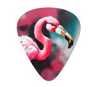 Pittura Flamingo Stampa Organizer Scatola di Immagazzinaggio Spessore Differente Plettri per Chitarra Acust