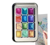 Pittura Glitter | Kit Artistico Multicolore per Scuola materna | Forniture da Disegno Portatile per Principianti | Idee Regalo Compleanno Casa Aula Scuola a Casa