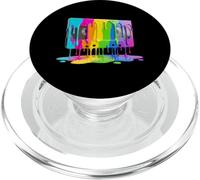 Pittura gocciolante Retro VHS Cassette - anni '80 e '90 PopSockets PopGrip per MagSafe