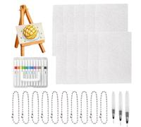 Pittura Gonfiata - Pennarello 3D, Set di penne in schiuma | Kit di arte a bolle luminose con carta da disegno per forniture artigianali fai da te per progetti scolastici di vacanze, O
