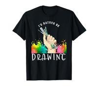 Pittura Idea Regalo Scarabocchiare Disegnare Artista Maglietta