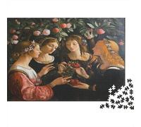 Pittura italiana|Figures with Fruit And Fiores| Puzzle Divertenti Per Tutta La Famiglia 1000pcs (75x50cm) Adulti