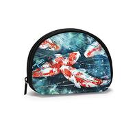 Pittura Koi Fish Polar Bear Family Portamonete Portafogli Portamonete Funky Portachiavi Cerniera Piccole borse cosmetiche per il trucco