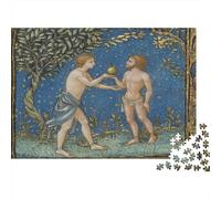 Pittura medievalePuzzle 1000 Pezzi Per Adulti, Uomo che offre una pera ad Adamogiochi Educativi, Sfide, Decorazioni Per La Casa52x38cm/1000pcs