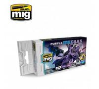 Pittura Modellino Purple Mechas Colore Set Ammo By Mig Jimenez Amig7157