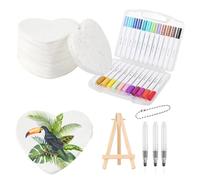 Pittura multifunzionale per carta testurizzata in schiuma per pittura e attività creative, set di 12 colori con pennelli d'acqua e cavalletto, attività creative in famiglia per adulti