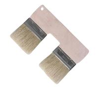 Pittura murale a doppio pennello - Pennello per texture borderle da 3 pollici, strumento di pittura per pareti, tela, legno, per l'artigianato, manico ergonomico, qualità professionale | Per