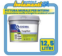 Pittura Murale Sigma Fungimatt Interni Lavabile Prevenzione Muffe Funghi LT 12,5