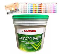 Pittura murale traspirante Muri Pareti Interni Idropittura coprente Carson Paint