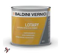 Pittura opaca di fondo Baldini Vernici 500 ml Ideale per legno e muro, ottima aderenza, capacità riempitiva e carteggiabilità