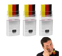 Pittura Per I l Viso Con Bandiera Nazionale, Confezione Da 3 Colori Patriottici Per I l Trucco Pride, Bastoncini Lavabili Per Pittura Viso E Corpo, Pastelli 3 In 1 Per Francia/Germania/Spagna/Brasile