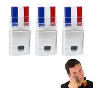 Pittura Per I l Viso Con Bandiera Nazionale, Confezione Da 3 Colori Patriottici Per I l Trucco Pride, Bastoncini Lavabili Per Pittura Viso E Corpo, Pastelli 3 In 1 Per Francia/Germania/Spagna/Brasile
