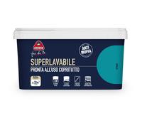 Pittura per interni antimuffa Boero Superlavabile ottanio 2,5 l Petrolio