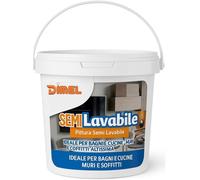 Pittura per interni bianca traspirante semi lavabile idropittura pareti bianca