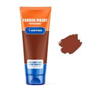 Pittura per Tessuti Marrone Terracotta 60 ml - Tempera per Tessuti, Pelle e Cuoio | Colore Acrilico per Stoffa, Scarpe, Magliette e Jeans Lavabile | Tempere per Vestiti | Fabric Paint Professionale