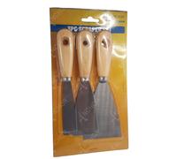 Pittura Raschietto Rimozione Set 3Pc 2.5-7.6cm Manico IN Legno Fai / per