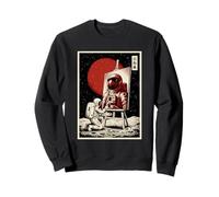 Pittura Ritratto Surreale Astronauta Cosmico Sci-Fi Umorismo Felpa