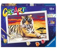 Pittura secondo numeri Tigre Maestosa 24x18 cm