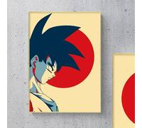 Pittura su Tela Dragonball Goku Vegeta Pop Art Decorazione Parete di casa Arte