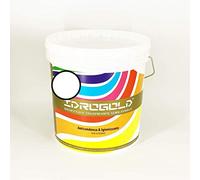 Pittura TEMPERA Idropittura Opaca Interni BIANCA O COLORATA Semilavabile ALTA COPERTURA (5 Litri, BIANCO)
