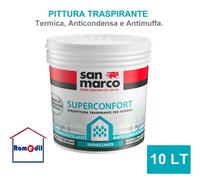 PITTURA TERMICA ANTICONDENSA SUPERCONFORT SAN MARCO BIANCA COPRENTE ANTIMUFF 10L