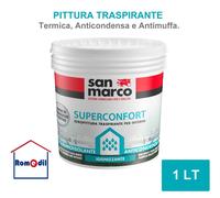 PITTURA TERMICA ANTICONDENSA SUPERCONFORT SAN MARCO BIANCA COPRENTE ANTIMUFFA 1L