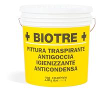 Pittura traspirante antigoccia antimuffa anticondensa Biotre da 5 e 14 litri