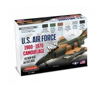 Pittura U.S.Air Force Mimetico 1960-1970 6 X 22ml Acrilico Colour LIFECOLOR