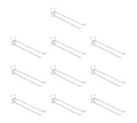 Pitycbo 10 Ganci Espositivi Da Parete in Metallo per Pannelli a Griglia per Al Dettaglio, La Casa, L'armadio, La Stanza Dei Lavori Manuali, 30 Cm