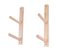 Pitycbo 2X Portaoggetti per Tappetino in Legno, Organizer per Palestra, Organizer Multiuso per Tappetino, Supporto per Tavola da, Fasce di Resis, 2 Livelli