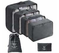 Pitycbo 6 Pezzi Borsa con Coulisse Durevole | Salvaspazio, Borse Organizer per Valigia, Organizzato, Borsa Piatta, Armadio, Viaggiatori, Studenti Fuori Sede