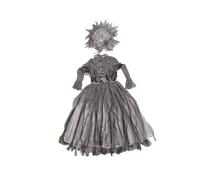 Pitycbo Abito Gotico Donna Abito Principessa Gotica Vestito Lungo Costume Cosplay Vestito Halloween in Tessuti Misti con Drappeggi Ariosi Gonna Stratificata E