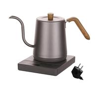 Pitycbo Bollitore Elettrico per Caffè a Collo di Cigno, 1000 W, per Uso Domestico e Outdoor, grigio