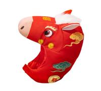 Pitycbo Cappello Cartone Peluche Accessorio Costume Cavallo Animale con Materiale Morbido E Fibbia Regolabile Adatto per Feste a Tema Carnevale Fotografie Social Inverno, Nuvola Propizia