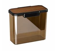 Pitycbo Contenitore Alimentare con Coperchio E Guarnizione Ermetica per Riporre Riso E Pasta con Pratico Meccanismo di Blocco Frontale, 3L