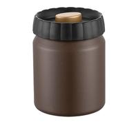 Pitycbo Contenitore Ermetico con Coperchio a Pressione, Uso Versatile, Bottiglia Sottovuoto per caffè, Spezie E Zucchero, Marrone