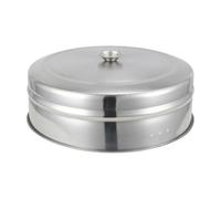 Pitycbo Coperchio per Pentola in Acciaio con Superficie E per Sollevamento Sicuro Adatto per La Cottura a Vapore di Verdure di Mare, Coperchio Vaporiera 28CM