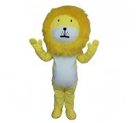 Pitycbo Costume Leone Mascotte Tuta Testa Guanti Copripiedi Materiale Morbido Traspirante Set Completo Adatto a Marketing Inaugurazioni Distribuzione, 150-174cm, Lion X
