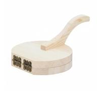 Pitycbo Dumpling Pressa per Pasta Stampatore per Ravioli Formatore per Sfoglie Schiacciapasta in Legno Antiadherente Naturale Adatta per Casa Corsi di Cucina, Naturale, Grande A