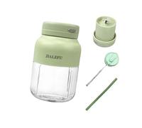 Pitycbo Frullatore Portatile Tazza Spremiagrumi Miscelatore Personale Centrifuga per Frutta E Creatore di Frullati con Motore Potente Adatto per Studenti E S, Verde