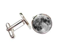 Pitycbo Gemelli Uomo Astronomia Gemelli Camicia Gemelli French Cuff Gemelli Spaziali con Immagini Planetarie sotto Lente in Vetro E Corpo in Lega Durevole, Color to 10