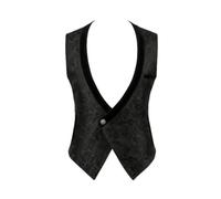 Pitycbo Gilet con Scollo a V Formale Medievale, Elegante, Panciotto con Scollo a V, per scena, Uomini, Cosplayer